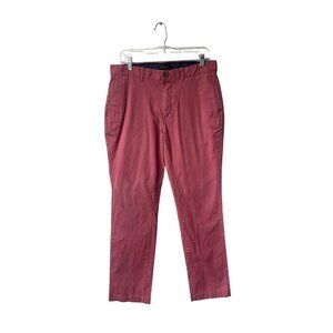 Banana Republic Mens Aiden‎ Fit Chino Size 32X32 Red Dress Pant